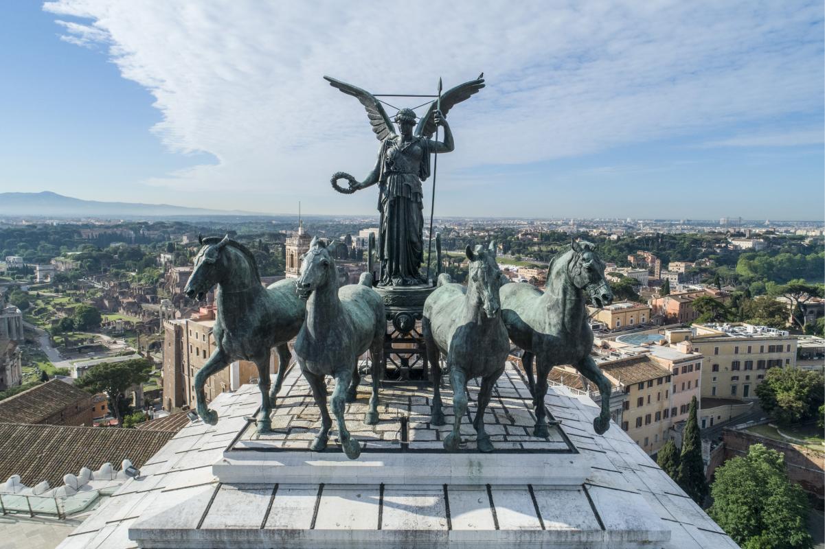 Roma dall’alto della terrazza del Vittoriano Visita guidata  – Ascensore panoramico gratuito prima domenica del mese 2/11 h 15