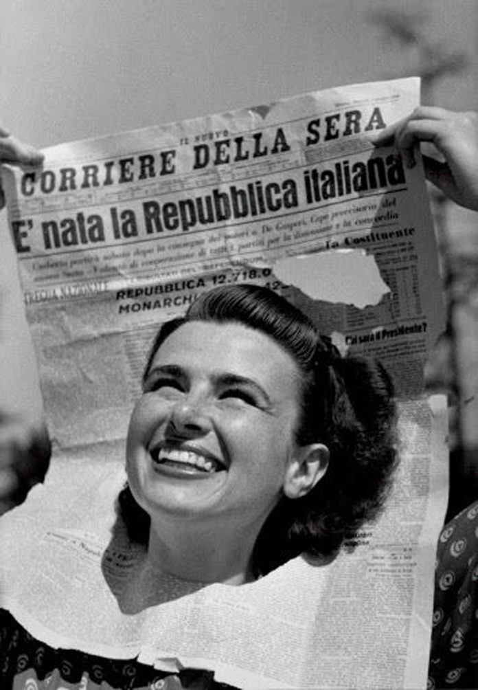 On-Line L’alba della Repubblica 2 giugno 1946… martedi’ 2/6 ore 21:00